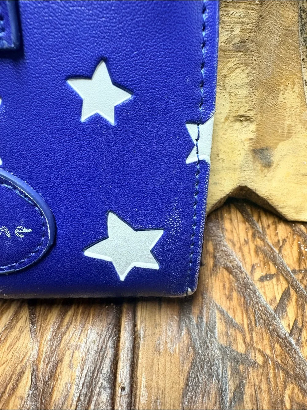 Caroline Doll StarsCartoon Character Zip Trifold Wallet Yellow Accent 4.5”X3.25”